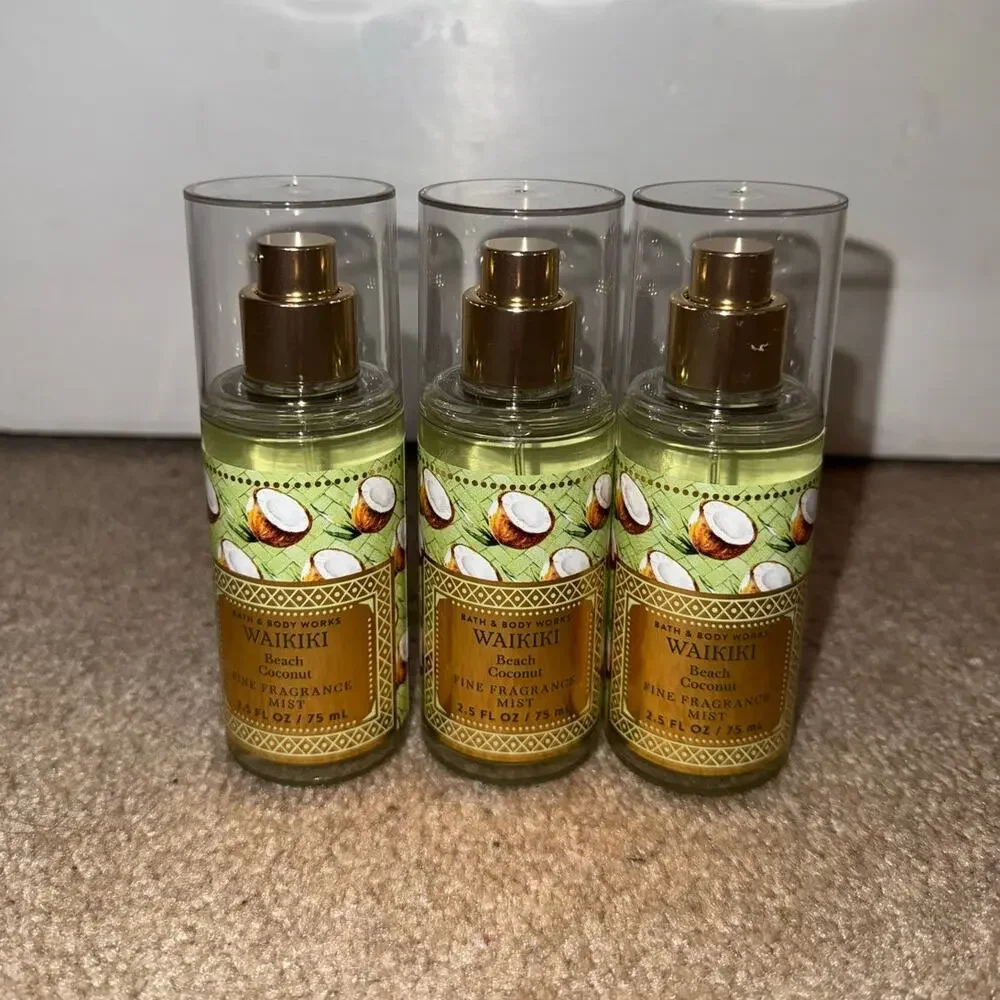 New Bath & Body Works Wakiki Beach Coconut Mini set of 3